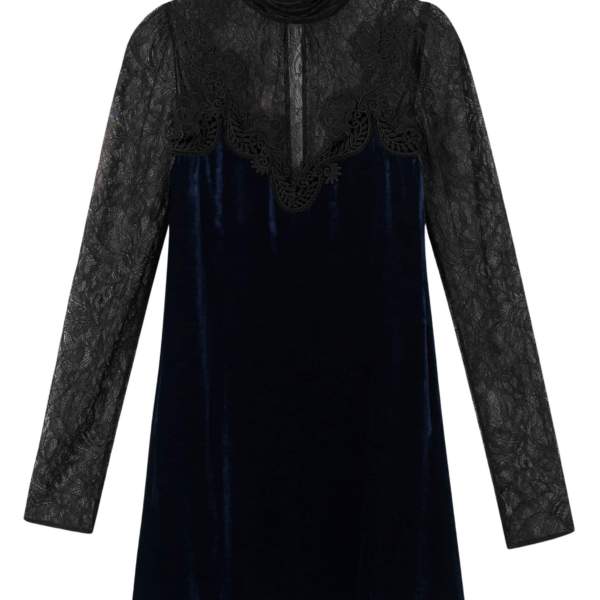 Me and Em Fluid Mini Dress – luxury British Black in Me and Em exclusively at Coveti