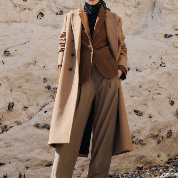 Me and Em Forever Blazer – luxury British Brown in Me and Em exclusively at Coveti
