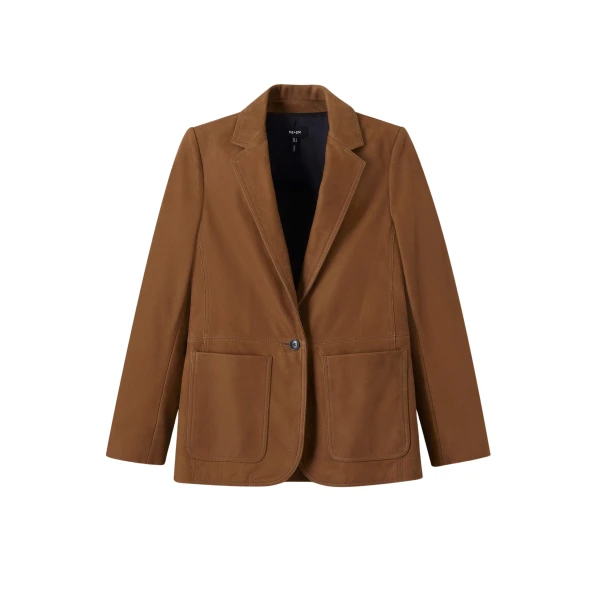 Me and Em Forever Blazer – luxury British Brown in Me and Em exclusively at Coveti