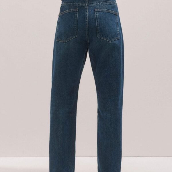 Me + Em Full-Length Straight Jean – luxury British Blue in Me and Em exclusively at Coveti