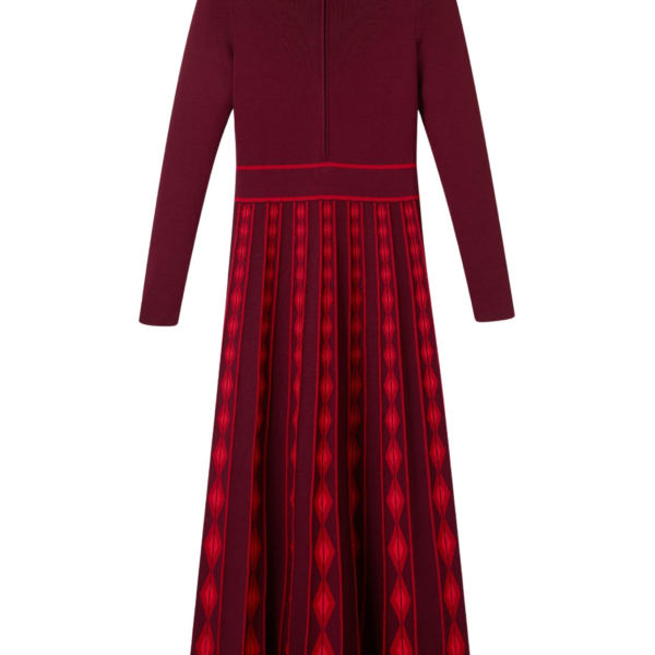 Me and Em Half Zip Maxi Dress – luxury British Red in Me and Em exclusively at Coveti
