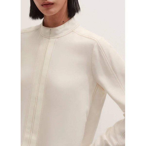 Me and Em High Neck Blouse + Tie, view 6