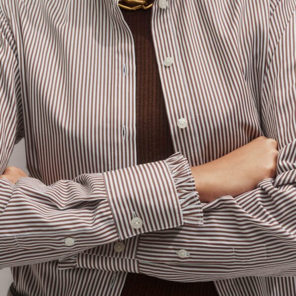 Me and Em Impossibly Soft Shirt – luxury British Brown in Me and Em exclusively at Coveti