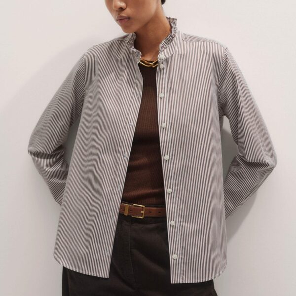 Me and Em Impossibly Soft Shirt – luxury British Brown in Me and Em exclusively at Coveti