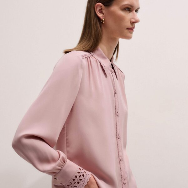 Me and Em In-The-Details Blouse – luxury British Pink in Me and Em exclusively at Coveti