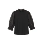 Me and Em Layering Blouse – luxury British Black in Me and Em exclusively at Coveti