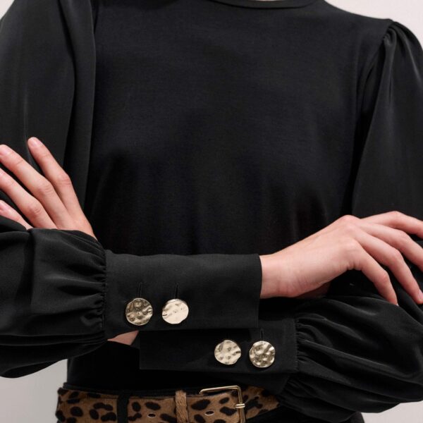 Me and Em Layering Blouse – luxury British Black in Me and Em exclusively at Coveti