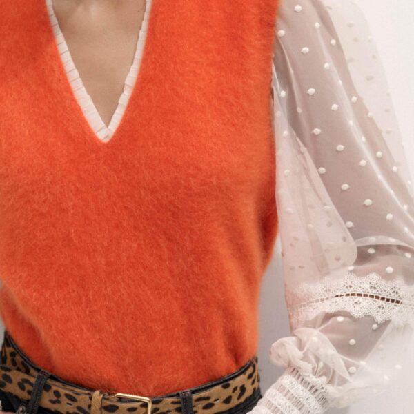 Me and Em Layering Blouse – luxury British Ivory in Me and Em exclusively at Coveti