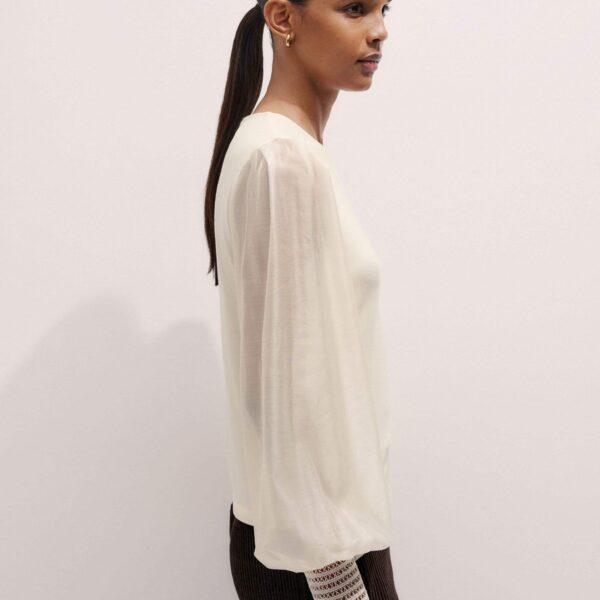 Me and Em Layering Blouse – luxury British Ivory in Me and Em exclusively at Coveti