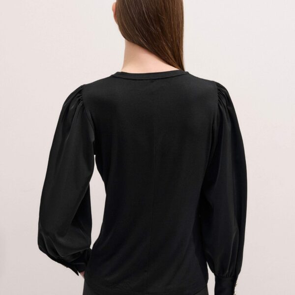 Me + Em Layering Blouse – luxury British Black in Me and Em exclusively at Coveti