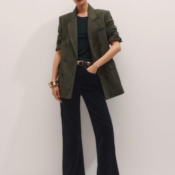 Me and Em Leg Elongator Jean – luxury British Blue in Me and Em exclusively at Coveti
