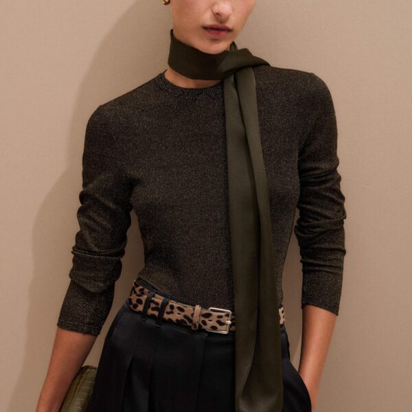 Me + Em Metallic AM-PM Top – luxury British Metallic in Me and Em exclusively at Coveti