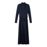 Me and Em Metallic Maxi Dress – luxury British Blue in Me and Em exclusively at Coveti