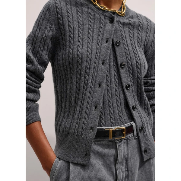 Me and Em Micro Cable Cardigan, view 3