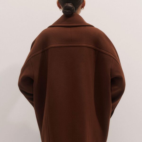Me and Em Military Coat – luxury British Brown in Me and Em exclusively at Coveti