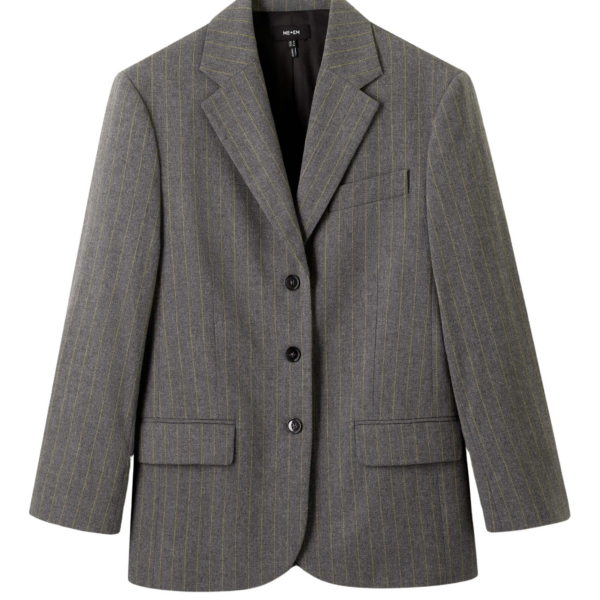 Me and Em Oversized Blazer – luxury British Grey in Me and Em exclusively at Coveti