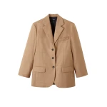 Me and Em Oversized Blazer – luxury British Brown in Me and Em exclusively at Coveti