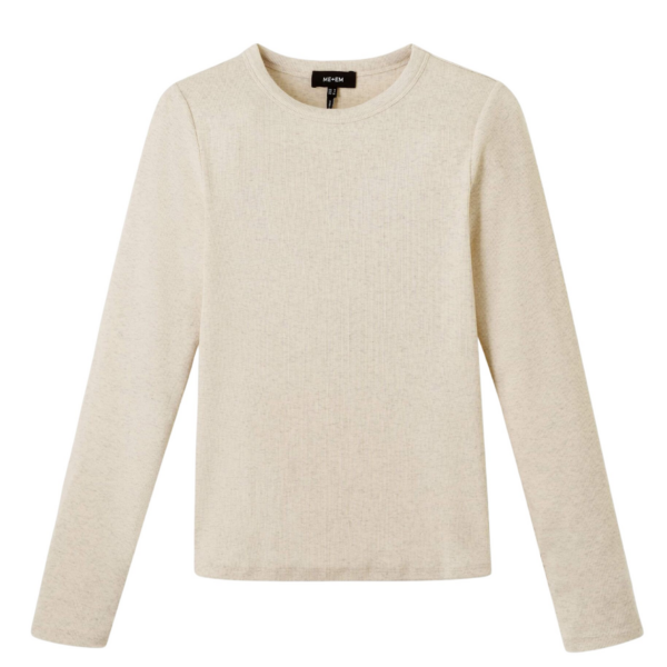 Me and Em Perfect Basic Top – luxury British Ivory in Me and Em exclusively at Coveti