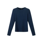 Me and Em Perfect Basic Top – luxury British Blue in Me and Em exclusively at Coveti