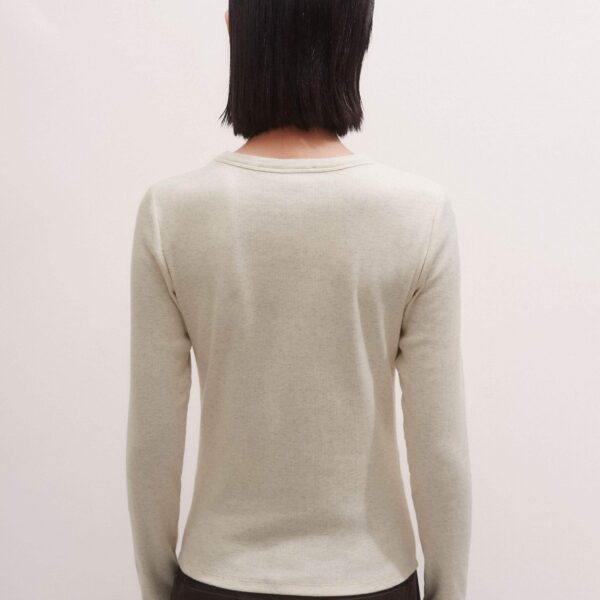 Me and Em Perfect Basic Top – luxury British Ivory in Me and Em exclusively at Coveti