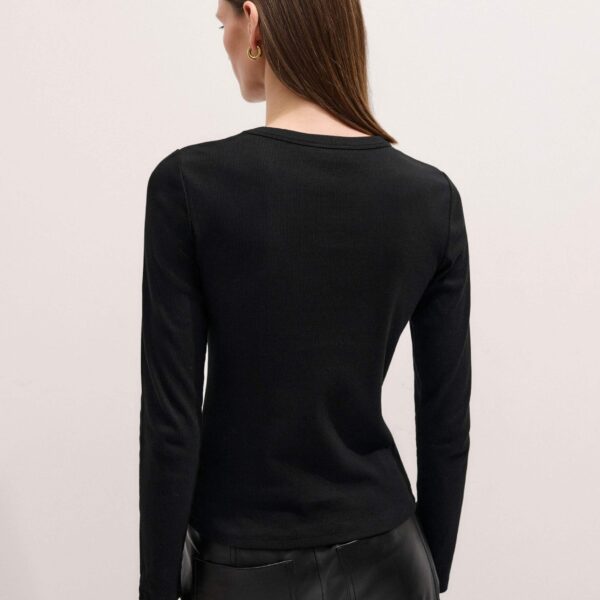 Me and Em Perfect Basic Top – luxury British Black in Me and Em exclusively at Coveti