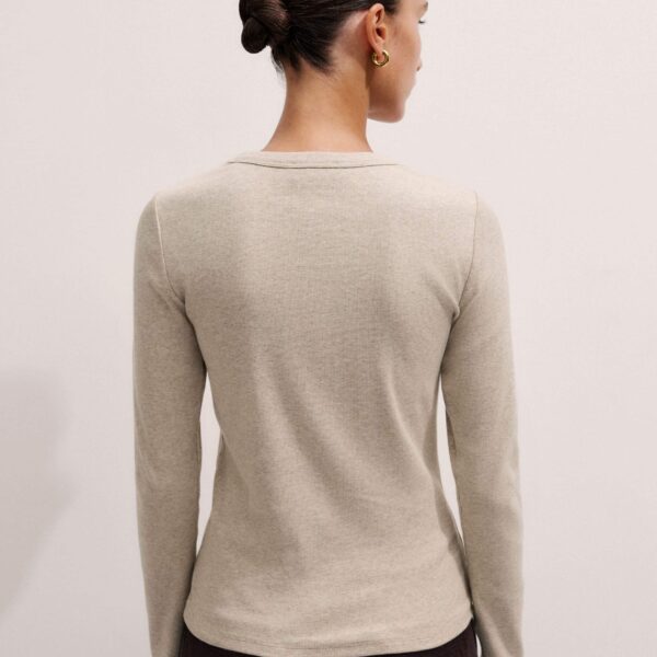 Me and Em Perfect Basic Top – luxury British Brown in Me and Em exclusively at Coveti
