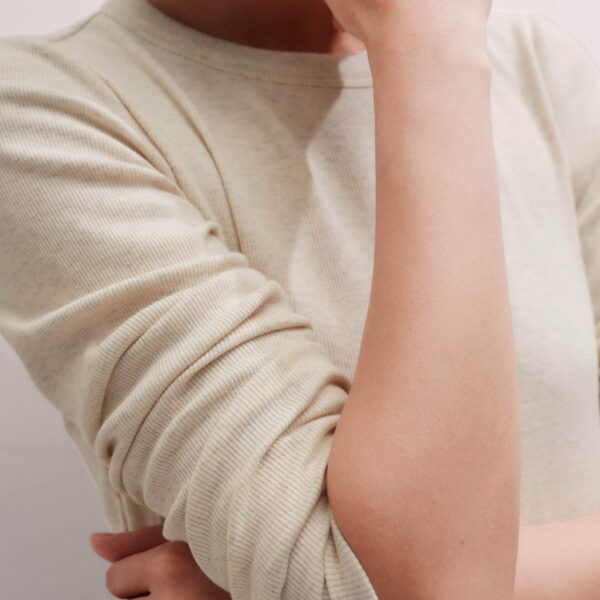 Me + Em Perfect Basic Top – luxury British Ivory in Me and Em exclusively at Coveti