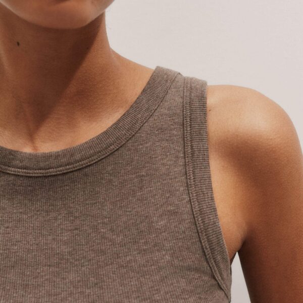 Me and Em Perfect Basic Vest – luxury British Brown in Me and Em exclusively at Coveti