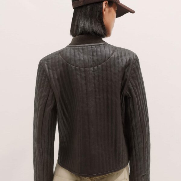 Me and Em Quilted Weekend Jacket – luxury British Brown in Me and Em exclusively at Coveti