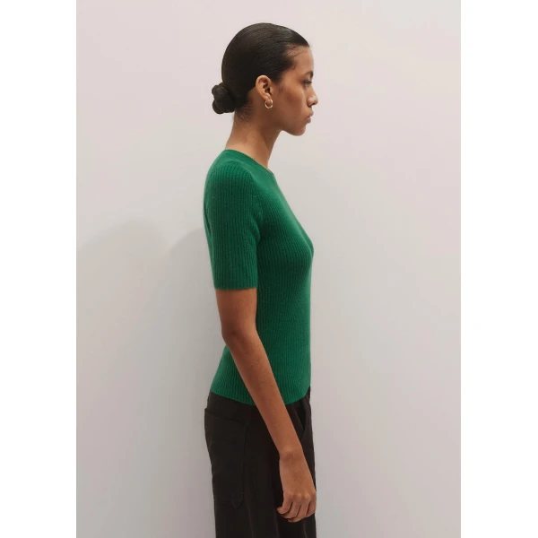 Me and Em Rib Knit Slim Tee, view 6