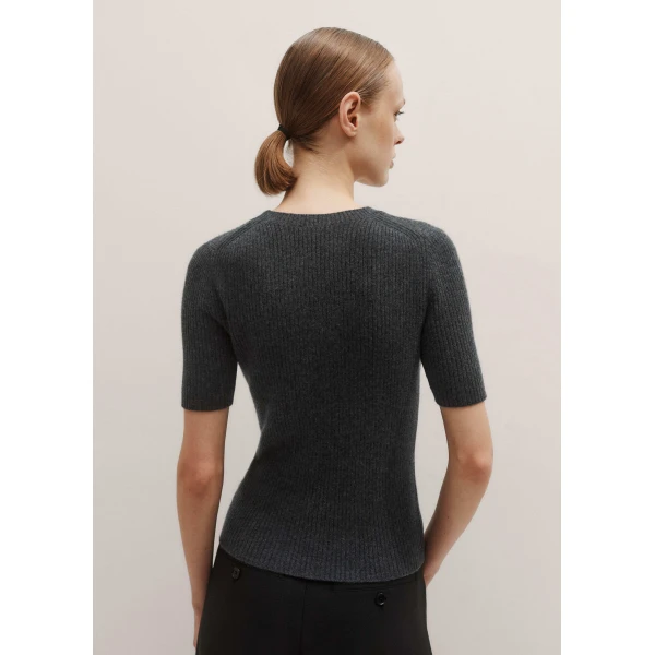 Me and Em Rib Knit Slim Tee, view 6