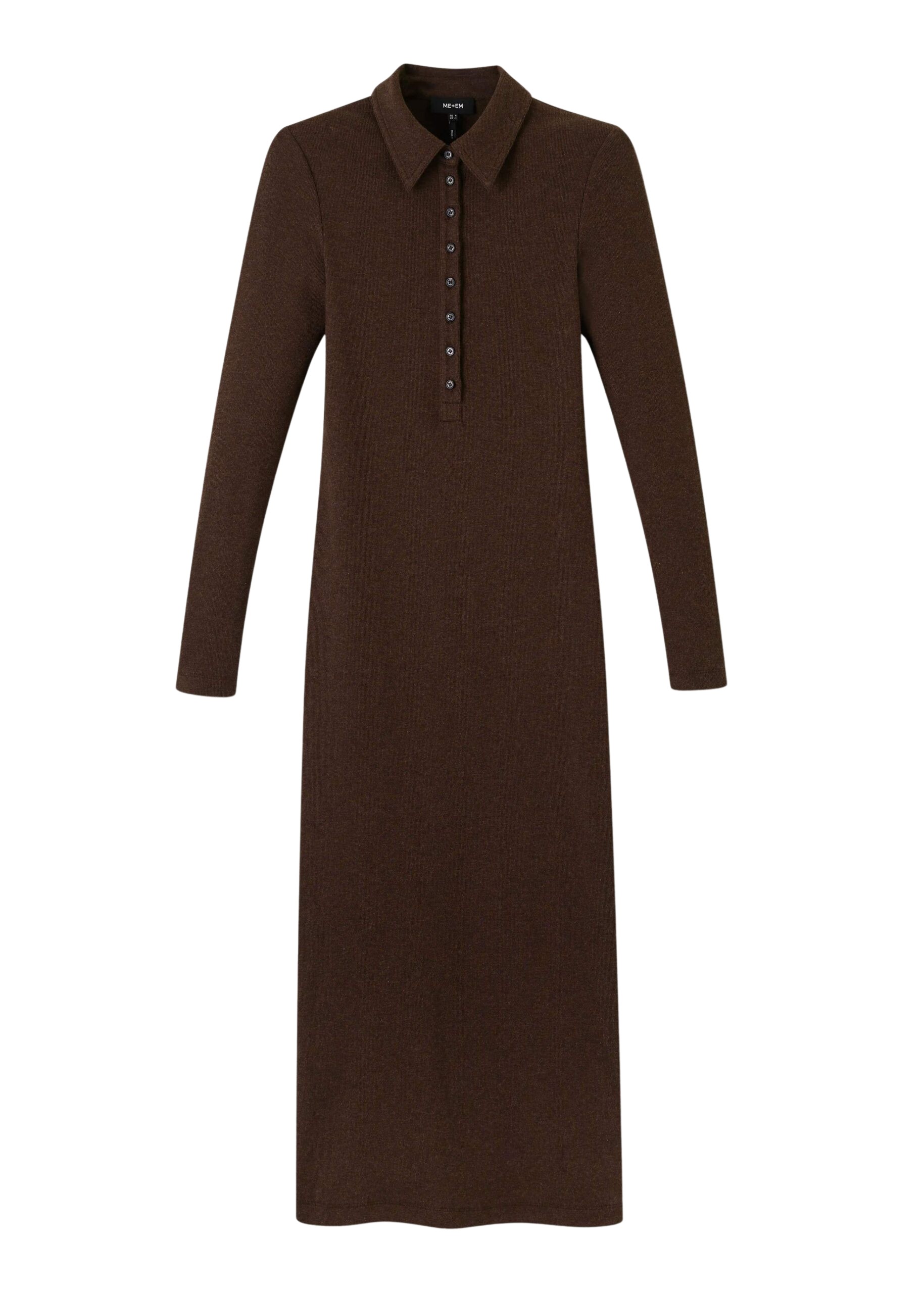 Me and Em Rib Midi Shirt Dress