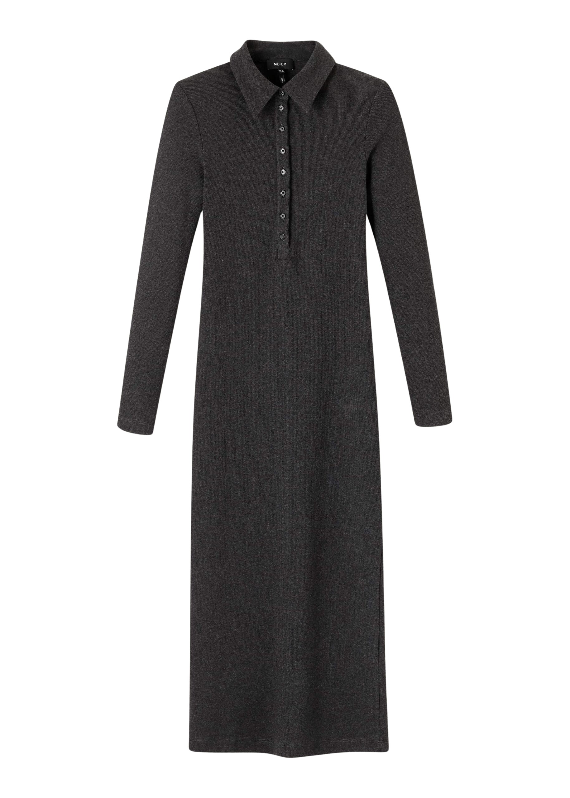 Me and Em Rib Midi Shirt Dress