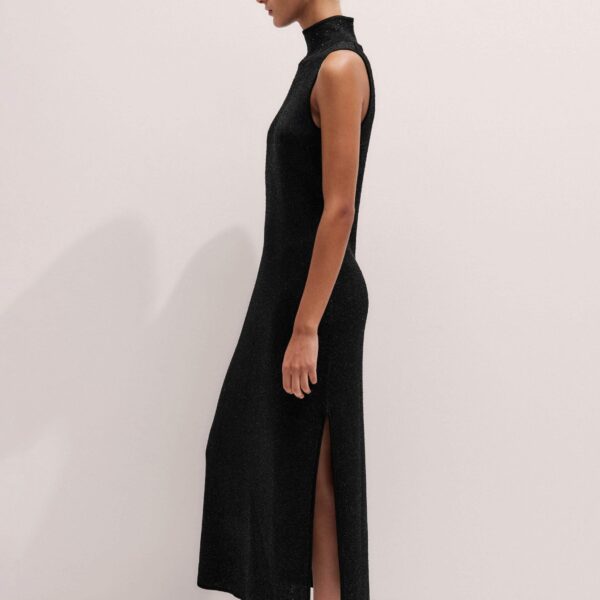 Me + Em Sequin Knit Maxi Dress – luxury British Black in Me and Em exclusively at Coveti