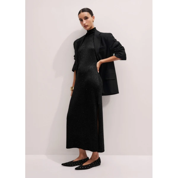 Me and Em Sequin Knit Maxi Dress, view 4