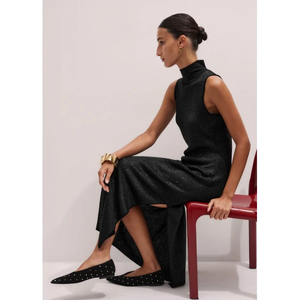 Me and Em Sequin Knit Maxi Dress, view 7