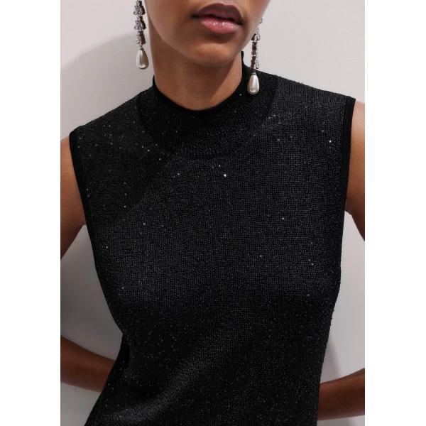Me and Em Sequin Knit Vest, view 5