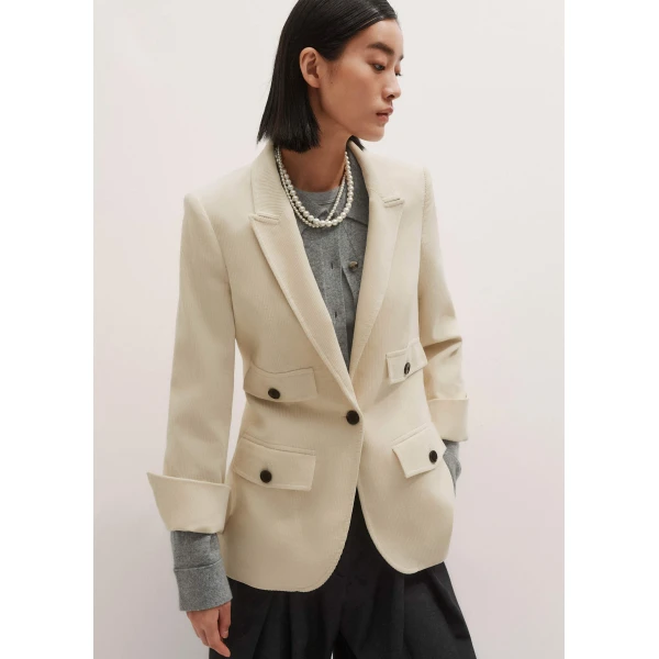 Me and Em Sharp Shoulder Blazer, view 4