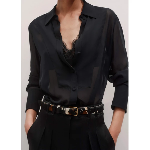 Me and Em Sheer Evening Shirt, view 6