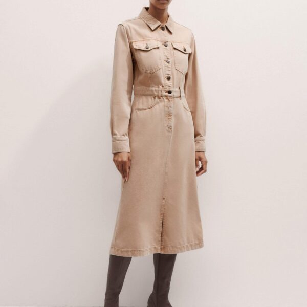 Me and Em Shirt Midi Dress – luxury British Pink in Me and Em exclusively at Coveti