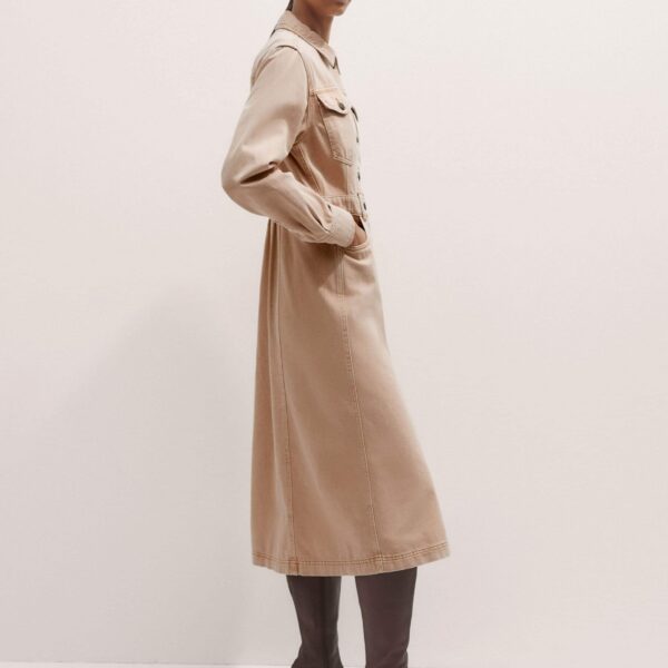Me + Em Shirt Midi Dress – luxury British Pink in Me and Em exclusively at Coveti