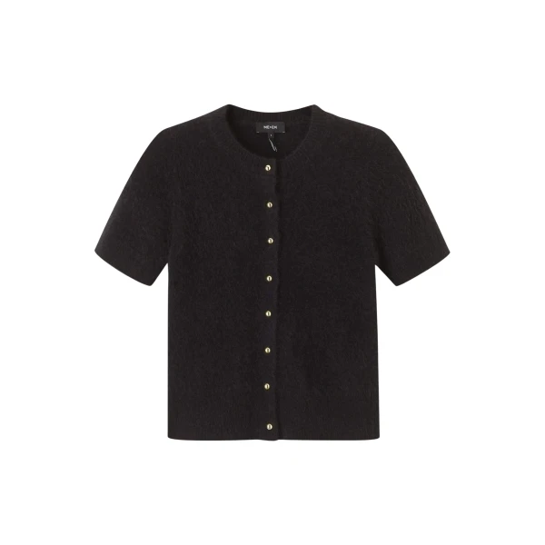 Me and Em Short Sleeve Cardigan – luxury British Black in Me and Em exclusively at Coveti
