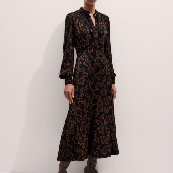 Me and Em Signature Maxi Dress – luxury British Black in Me and Em exclusively at Coveti