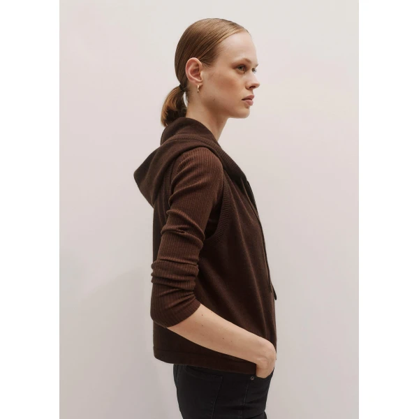 Me and Em Sleeveless Zip Hoody Jacket, view 3