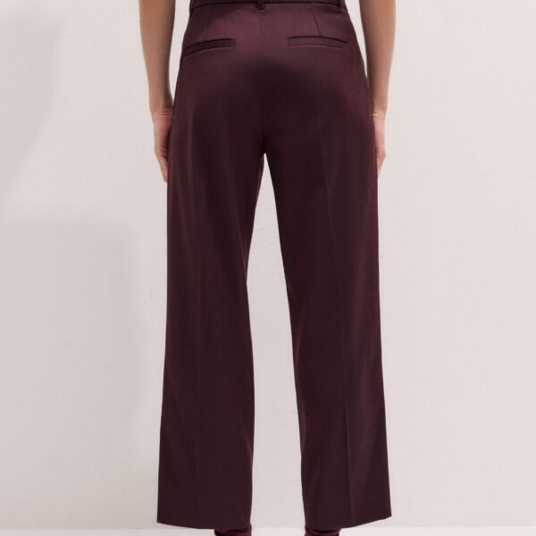Me and Em Slim Crop Trouser – luxury British Red in Me and Em exclusively at Coveti