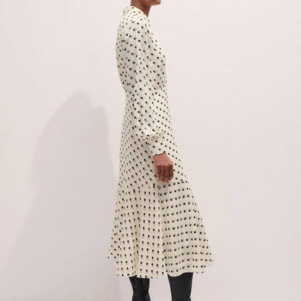Me and Em Smart Touch Midi Dress – luxury British Ivory in Me and Em exclusively at Coveti