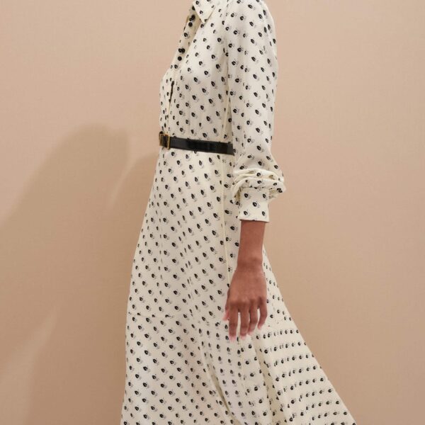 Me + Em Smart Touch Midi Dress – luxury British Ivory in Me and Em exclusively at Coveti