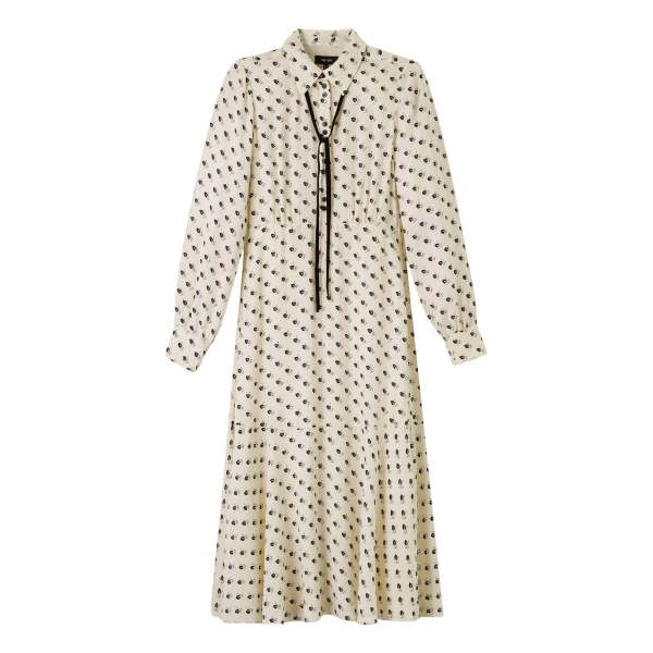 Me and Em Smart Touch Midi Dress – luxury British Ivory in Me and Em exclusively at Coveti