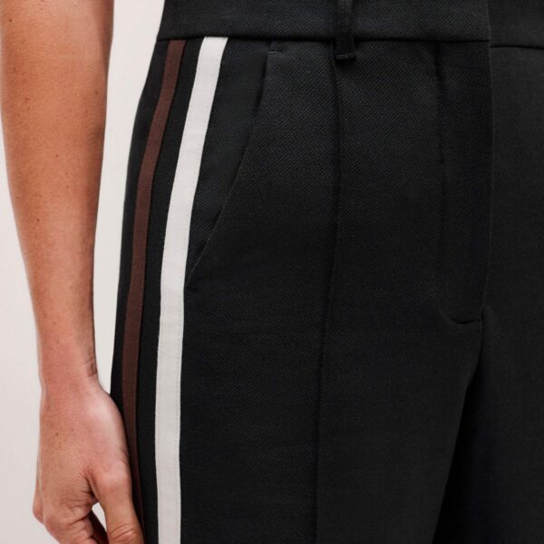 Me + Em Sporty Smart Man Pant – luxury British Black in Me and Em exclusively at Coveti