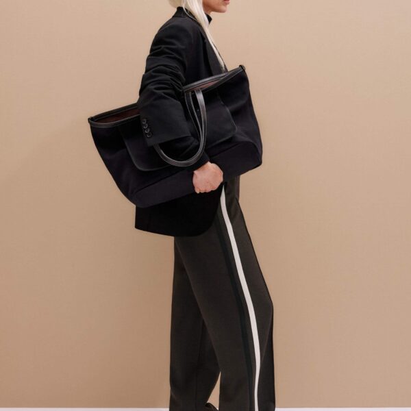 Me and Em Sporty Smart Man Pant – luxury British Brown in Me and Em exclusively at Coveti